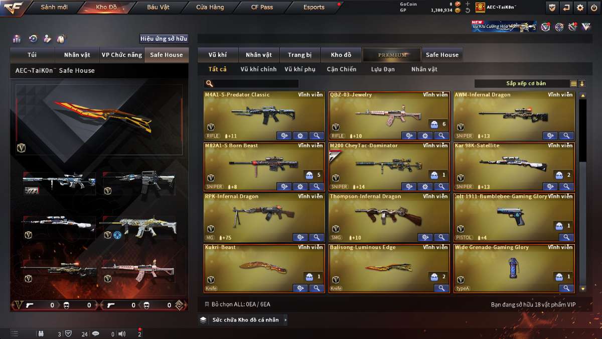 shop acc cf uy tin gia re